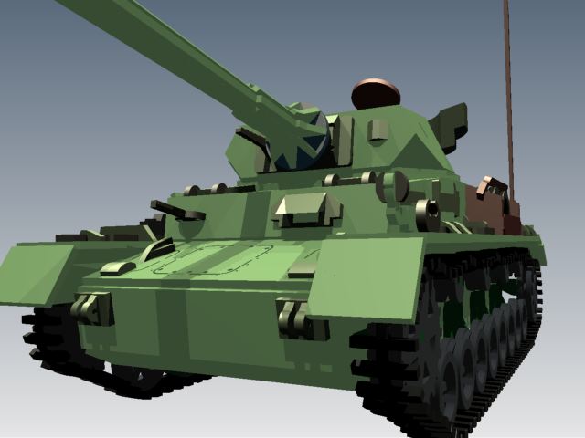 Panzerkampfwagen IV德军坦克模型3D图纸 Solidworks设计 附STEP